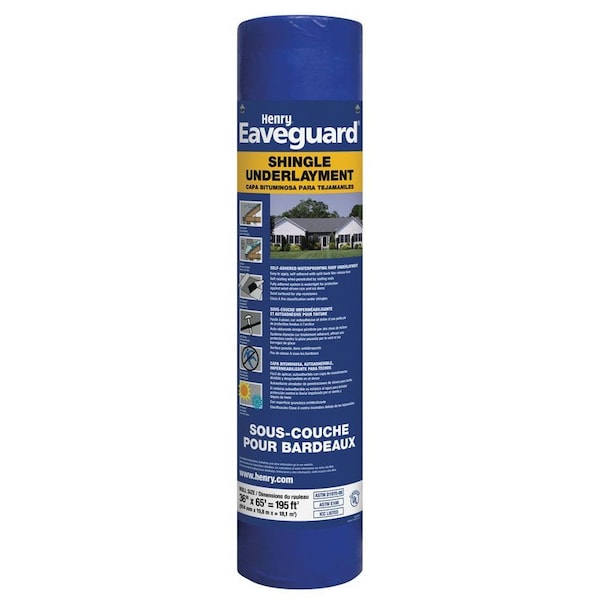 Bakor Henry Henry 3 ft. W X 65 ft. L Fiberglass Self-Adhesive Shingle Underlayment Blue HE740916 - main